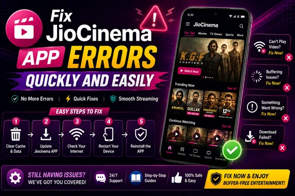 Fix Jiocinema APP Errors Quickly and Easily